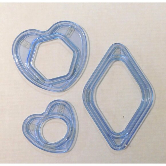 Creative Memories Cutting Patterns Sizing Template Gemstone Heart Diamond Crafts - Picture 3 of 3